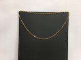 Costume Jewelry 16" Gold Chain Necklace