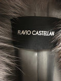 FLAVIO CASTELLANI Cashmere Coat with Fox Fur - Size 42