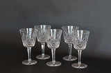 Waterford Crystal LISMORE Claret Wine Glasses - Set of 5