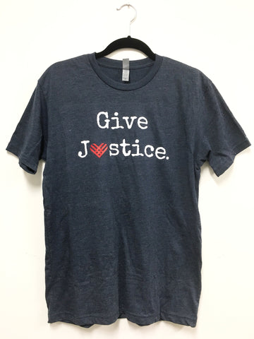 Public Counsel "Give Justice" T-Shirt (Blue)