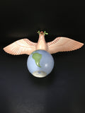 Peace Dove Figurine in Herend's Signature Fishnet Pattern