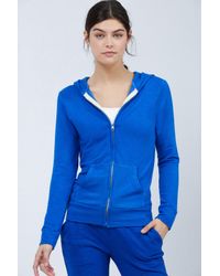 MONROW Classic Blue Full Zip Hoodie - Size Small