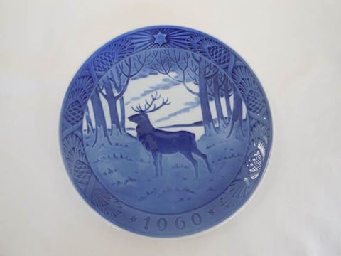 1960 Royal Copenhagen Christmas Plate - "The Stag"